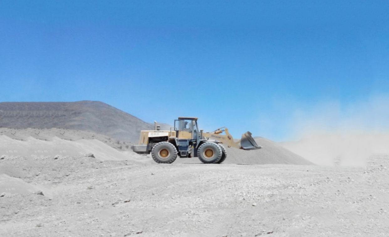 Cargadora Shantui para operaciones en una cantera de Chile