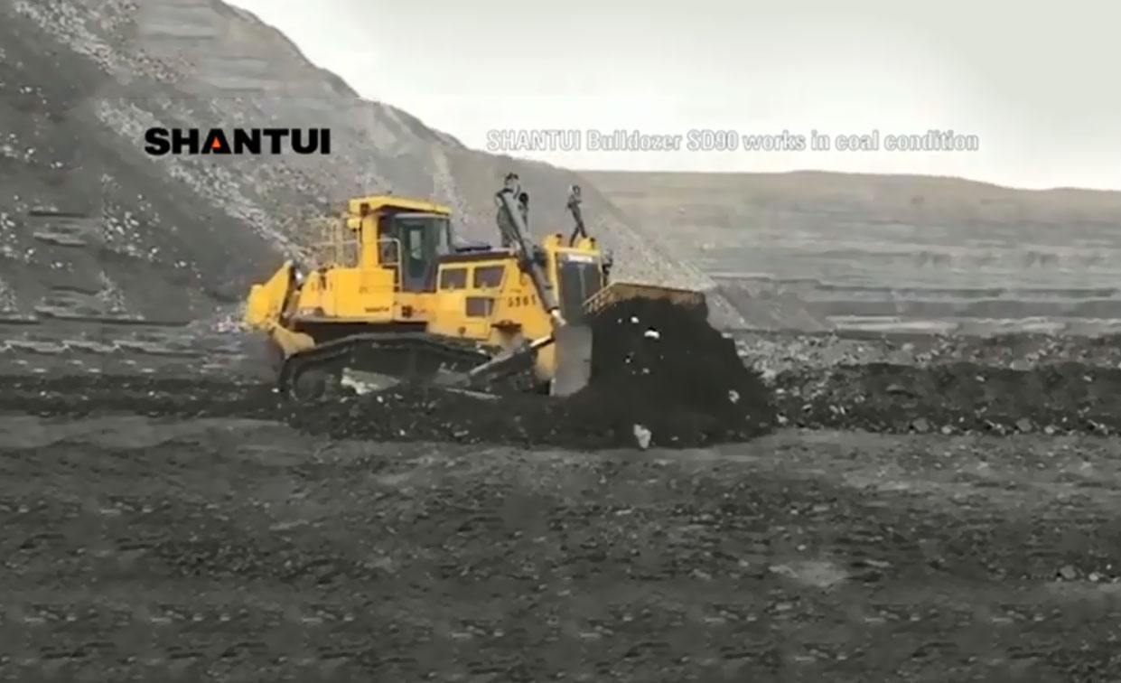 SHANTUI EXCAVADORA SD90 TRABAJA EN CONDICIONES DE CARBÓN