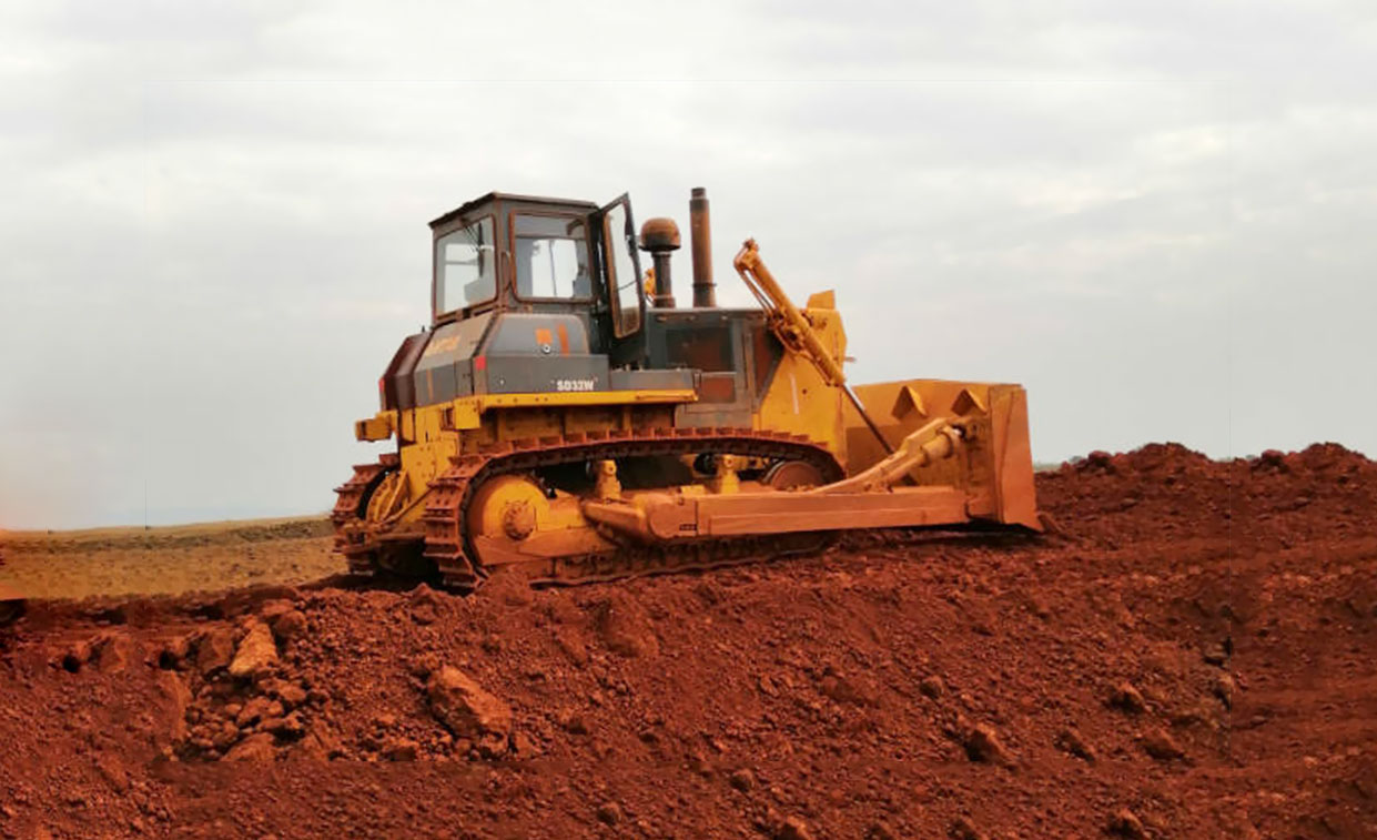 Excavadora SD32W para operaciones mineras en Guinea